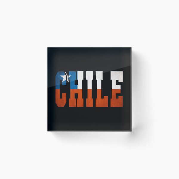Artikelvorschau, Typografie der chilenischen Landesflagge entworfen und verkauft von TravelWish.