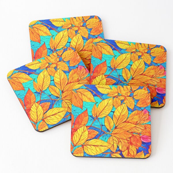Item preview, Golden Fall Foliage: Bright Leaves Painting designed and sold by Health And Fitness Posts e-Store.