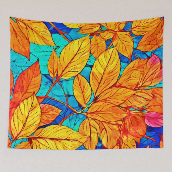 Item preview, Golden Fall Foliage: Bright Leaves Painting designed and sold by Health And Fitness Posts e-Store.