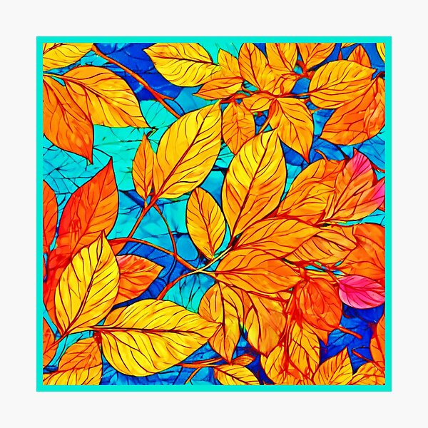 Item preview, Golden Fall Foliage: Bright Leaves Painting designed and sold by Health And Fitness Posts e-Store.