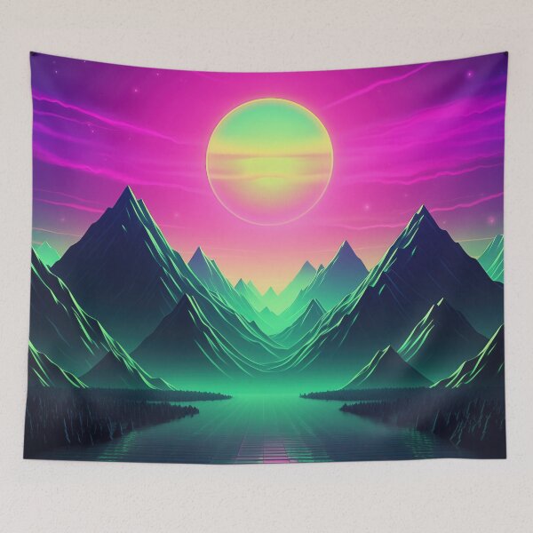 Item preview, Cybernetic Constellations: Ethereal Retrowave Odyssey designed and sold by Mullet Monkey.