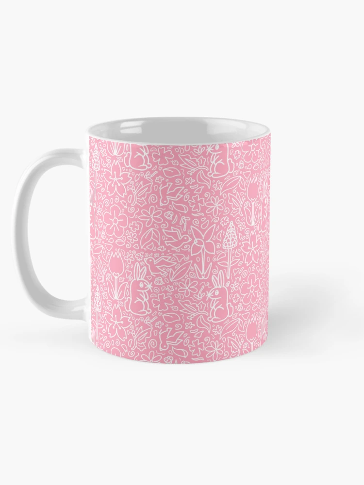 Thumbnail 5 of 6, Coffee Mug, Pink Spring Pattern designed and sold by Made of Maggic .