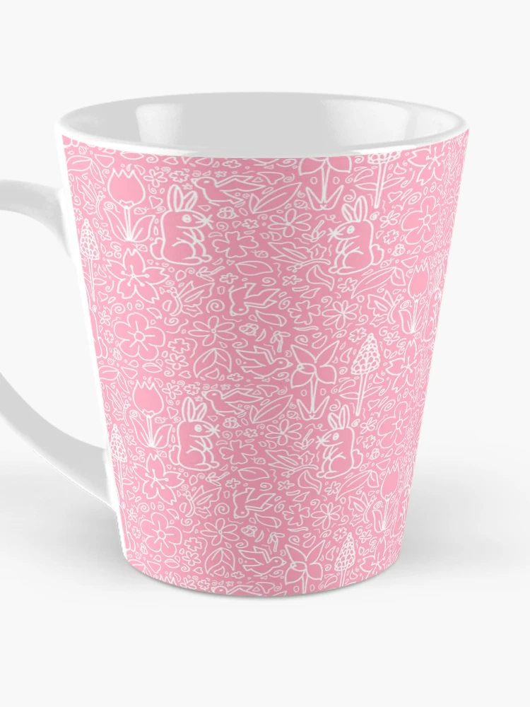 Thumbnail 3 of 4, Coffee Mug, Pink Spring Pattern designed and sold by Made of Maggic .