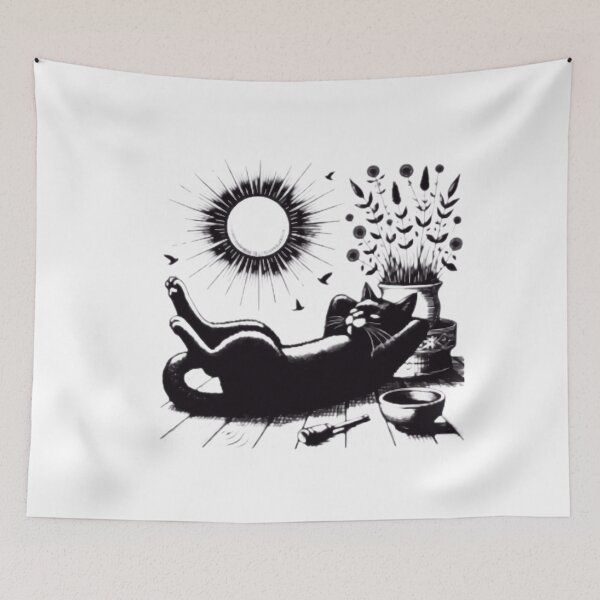 Item preview, The relaxed cat designed and sold by Estilo Ecléctico.
