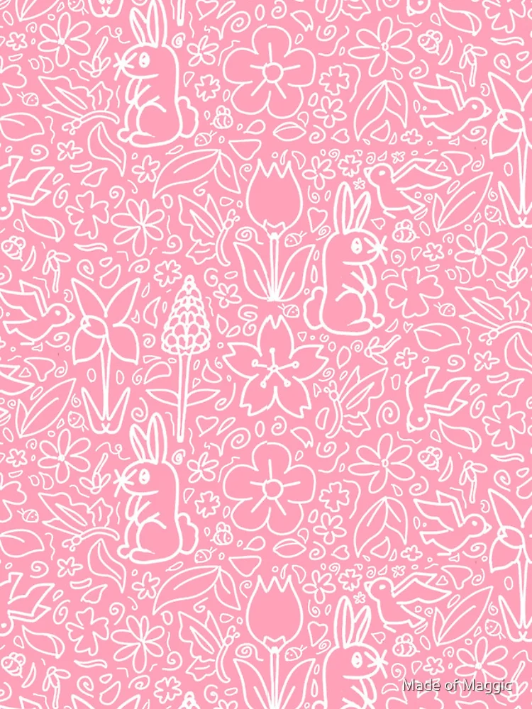 Thumbnail 4 of 4, Samsung Galaxy Phone Case, Pink Spring Pattern designed and sold by Made of Maggic .