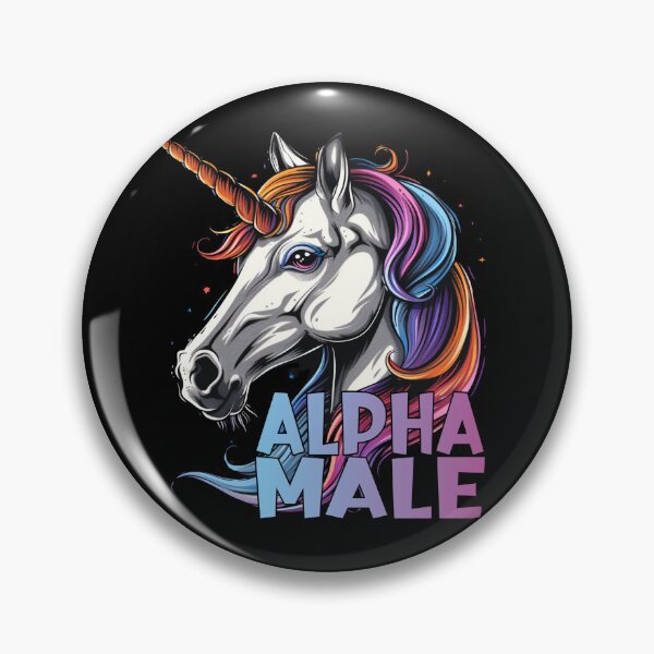 Item preview, Alpha Male Unicorn Funny Sarcastic Quotes Witty Jokes designed and sold by Chmielayka.