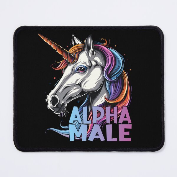 Item preview, Alpha Male Unicorn Funny Sarcastic Quotes Witty Jokes designed and sold by Chmielayka.