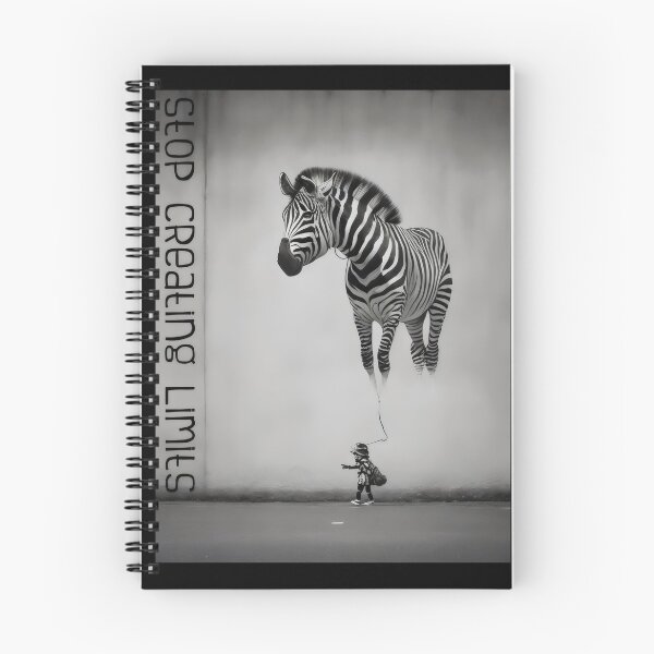 Item preview, Bansky Style Graffiti: Stop Creating Limits with Zebra Balloon designed and sold by MillennialVibe.