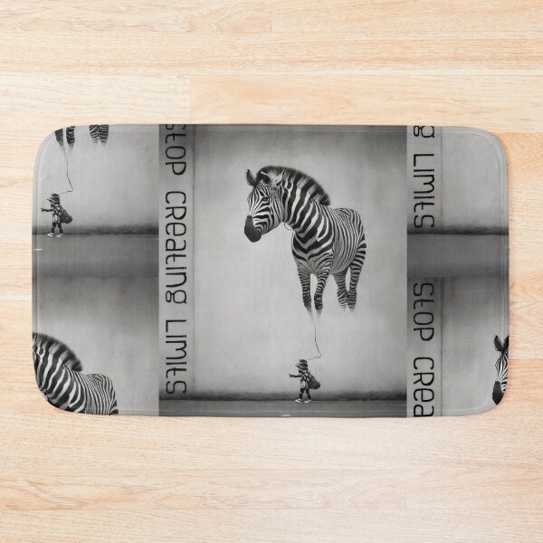 Item preview, Bansky Style Graffiti: Stop Creating Limits with Zebra Balloon designed and sold by MillennialVibe.