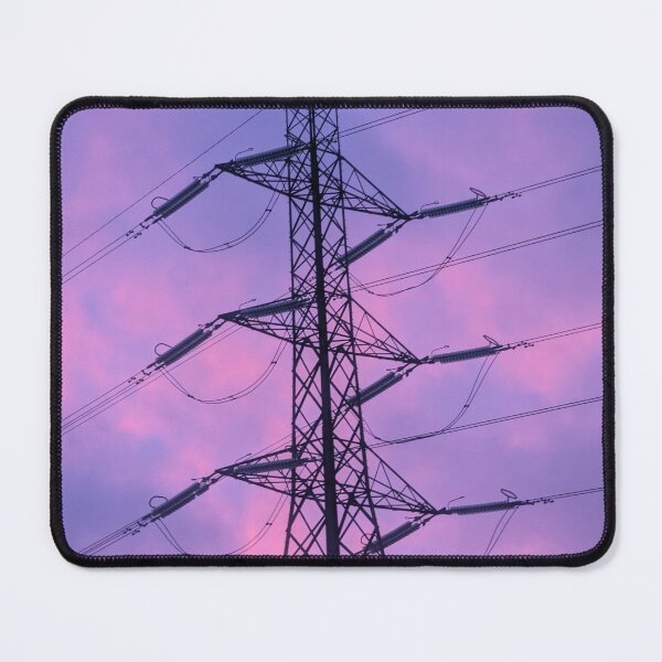 Item preview, Image of a pylon with a beautiful sunset sky behind designed and sold by Lauren0906.