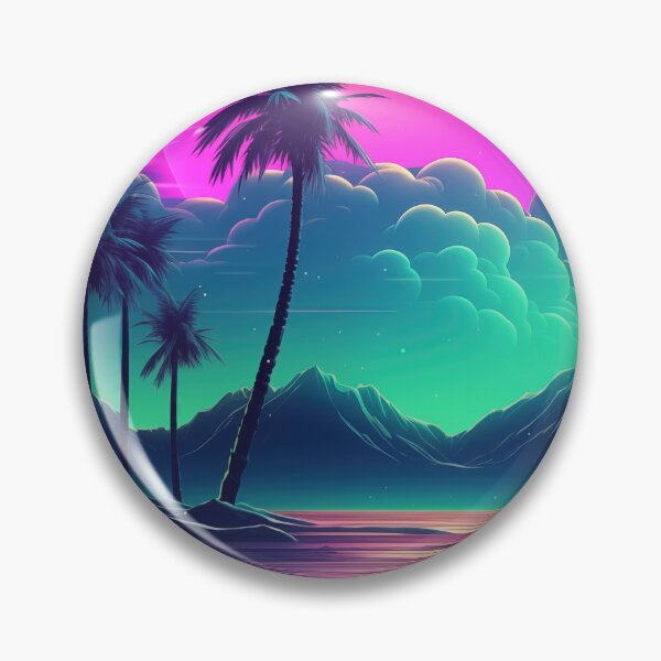 Item preview, Digital Mirage: Abstract Synthwave Cosmos designed and sold by Mullet Monkey.