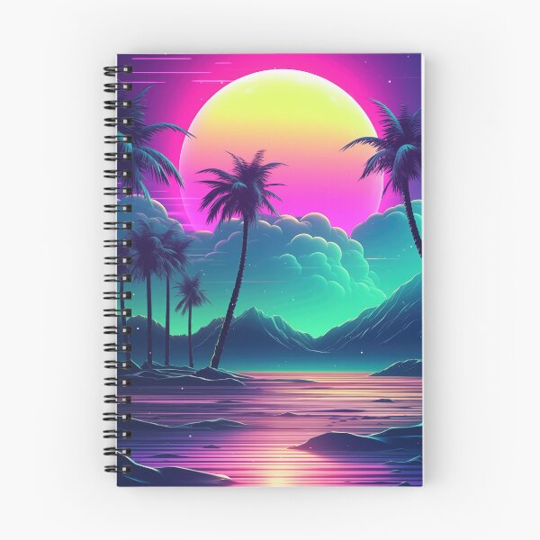 Item preview, Digital Mirage: Abstract Synthwave Cosmos designed and sold by Mullet Monkey.