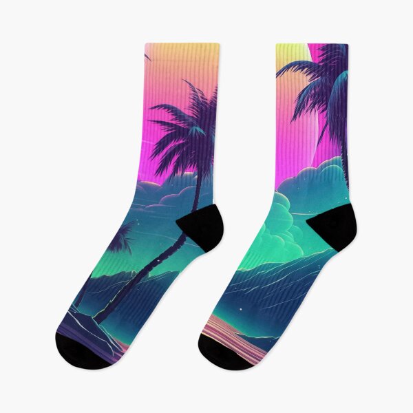 Item preview, Digital Mirage: Abstract Synthwave Cosmos designed and sold by Mullet Monkey.