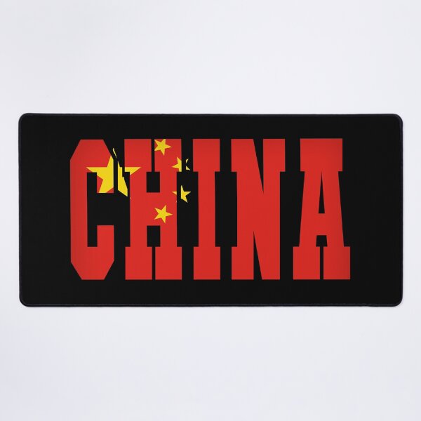 Item preview, China Country Flag Typography designed and sold by TravelWish.