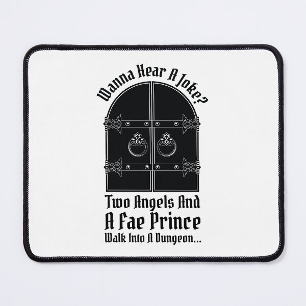 Item preview, Two Angels And A Fae Prince Walk Into A Dungeon designed and sold by kjanedesigns.