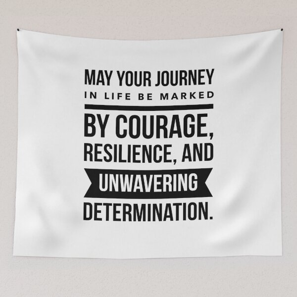 Item preview, Your Life Journey: Embrace Courage, Resilience & Determination - Inspirational Quote designed and sold by Soaring Eagle.