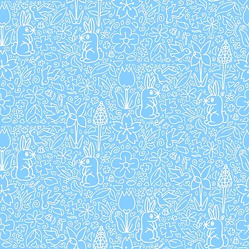 Artwork thumbnail, Blue Spring Pattern by Made of Maggic 