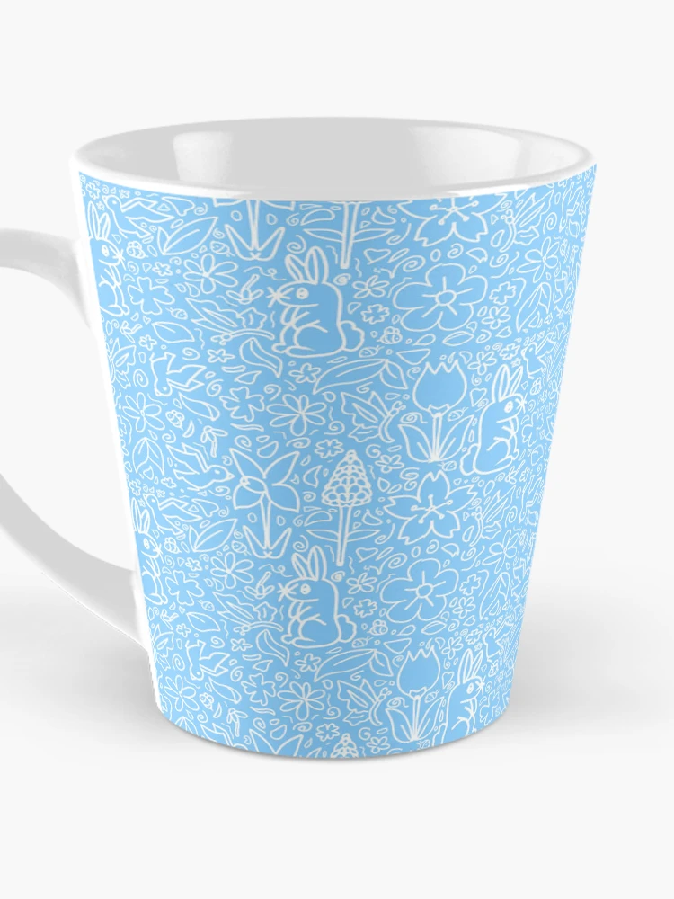 Thumbnail 3 of 4, Coffee Mug, Blue Spring Pattern designed and sold by Made of Maggic .