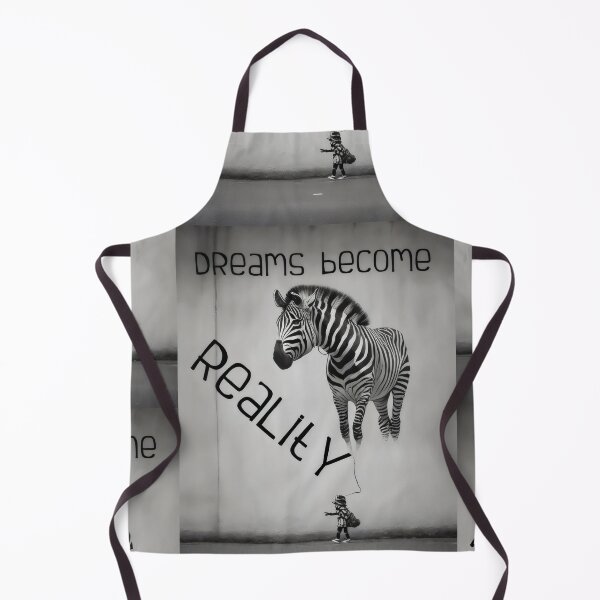 Item preview, Bansky Style Graffiti: Dreams Become Reality with Zebra Balloon designed and sold by MillennialVibe.