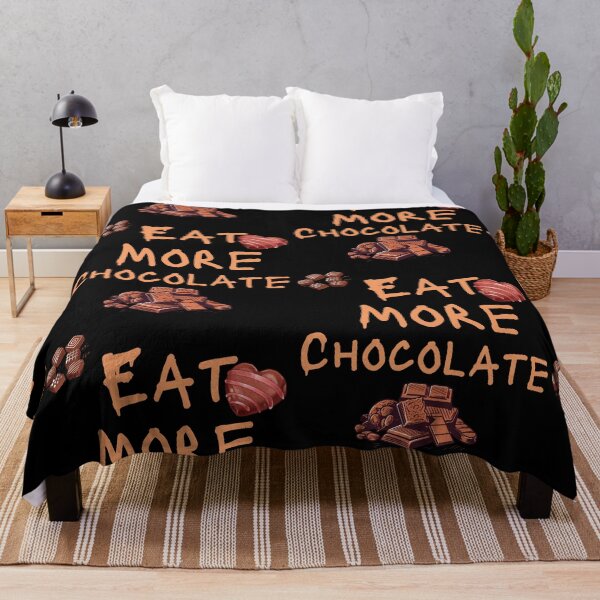 Item preview, Eat More Chocolate Funny Colorful Design designed and sold by EarthArtDesigns.