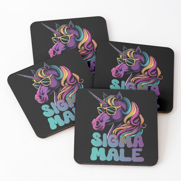 Item preview, Unicornio masculino Sigma Citas sarcásticas divertidas Chistes ingeniosos designed and sold by Chmielayka.