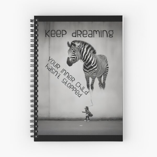Item preview, Bansky Style Graffiti: Keep Dreaming with Zebra Balloon designed and sold by MillennialVibe.