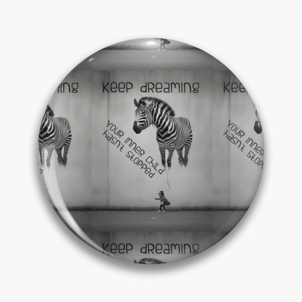 Item preview, Bansky Style Graffiti: Keep Dreaming with Zebra Balloon designed and sold by MillennialVibe.