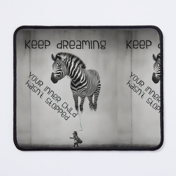 Item preview, Bansky Style Graffiti: Keep Dreaming with Zebra Balloon designed and sold by MillennialVibe.