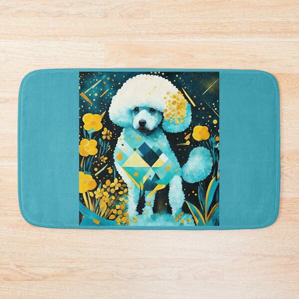 Item preview, A poodle dog among exotic flowers. designed and sold by Natalia-Vlad.