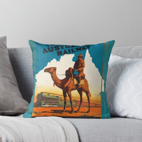 Item preview, Vintage retro travel poster - With style and Australian railway through Australia's vast expanses designed and sold by pod24.