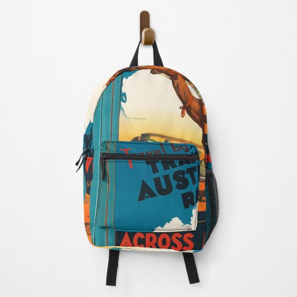 Item preview, Vintage retro travel poster - With style and Australian railway through Australia's vast expanses designed and sold by pod24.