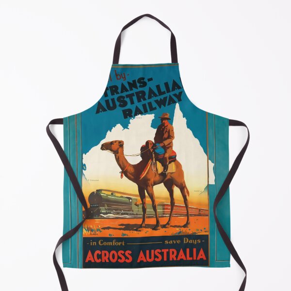Item preview, Vintage retro travel poster - With style and Australian railway through Australia's vast expanses designed and sold by pod24.