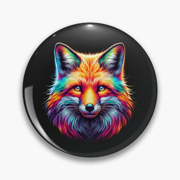 Item preview, Beautiful Fox Head Rainbow Effect Animal Lover designed and sold by nat82.