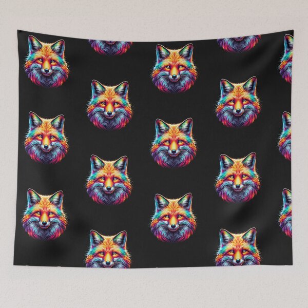 Item preview, Beautiful Fox Head Rainbow Effect Animal Lover designed and sold by nat82.