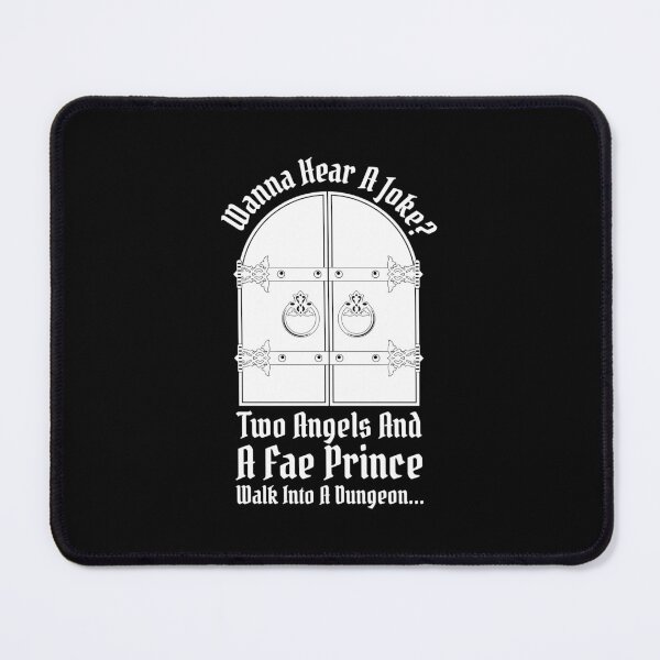 Item preview, Two Angels And A Fae Prince Walk Into A Dungeon designed and sold by kjanedesigns.