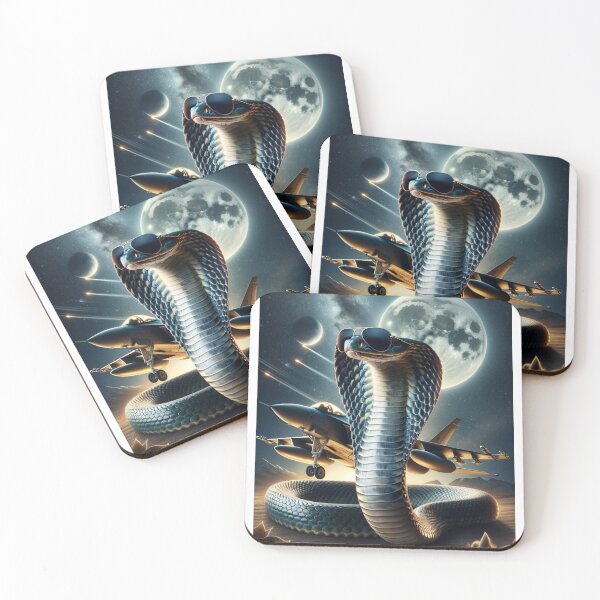 Item preview, Cobra King: Aviator Style Under Moonlit Night Sky designed and sold by Aidesign77.