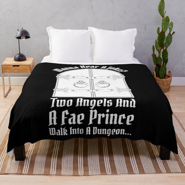 Item preview, Two Angels And A Fae Prince Walk Into A Dungeon designed and sold by kjanedesigns.