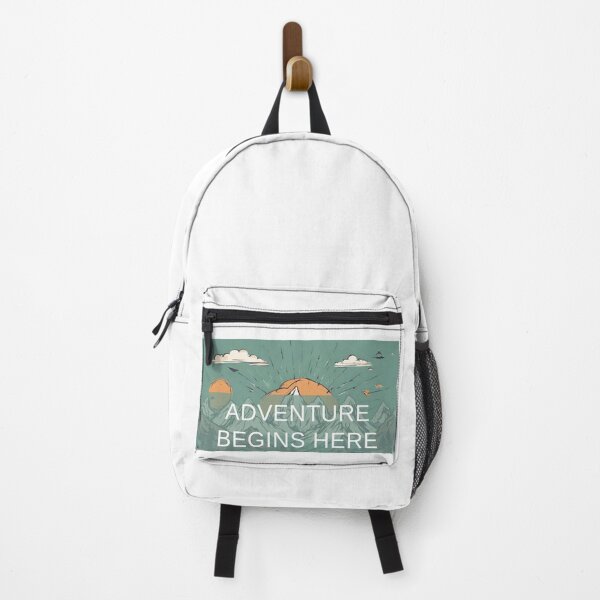 Item preview, Adventure begins here - simple text, minimalism designed and sold by coolvibes-shop.