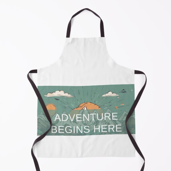 Item preview, Adventure begins here - simple text, minimalism designed and sold by coolvibes-shop.