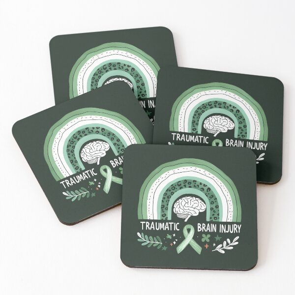 Item preview, Traumatic Brain Injury Awareness Rainbow Ribbon designed and sold by HowToCanadian.