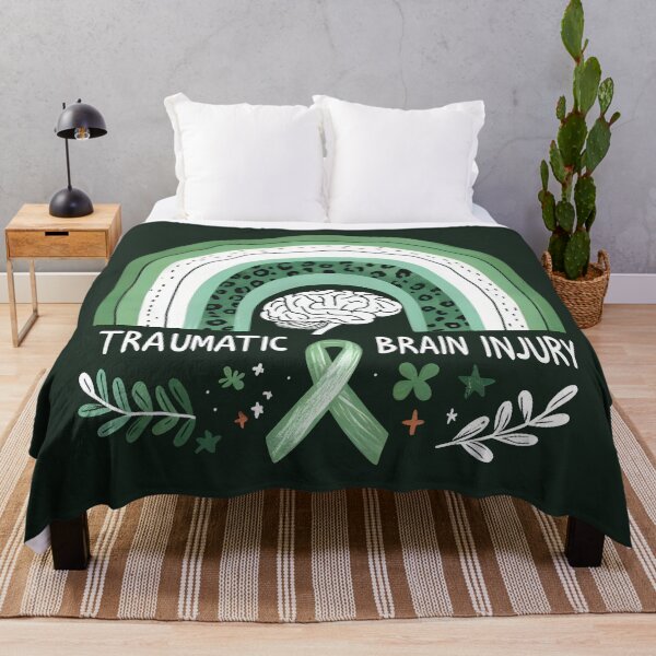 Item preview, Traumatic Brain Injury Awareness Rainbow Ribbon designed and sold by HowToCanadian.