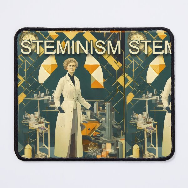 Item preview, Retro Magazine Cover: Stemism with Marie Curie designed and sold by MillennialVibe.