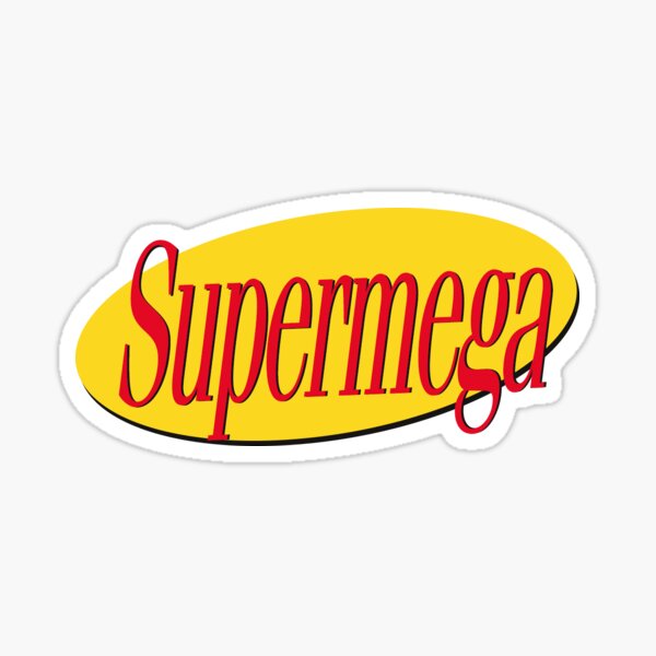 Yellow Supermega Sticker