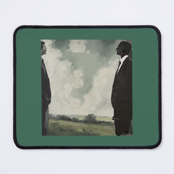Item preview, Enigmatic Encounter: Two Men Amidst Nature Pattern designed and sold by atelierhol.