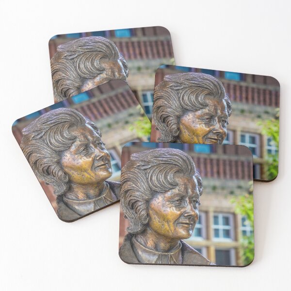Item preview, Barbara Castle Statue, Blackburn, Lancashire - Close-up Head Shot designed and sold by Shafiq Khan.