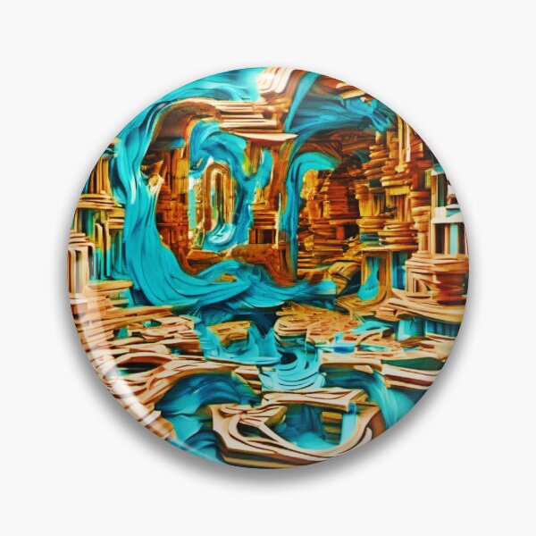 Item preview, Vivid Neon Dreams: Colorful 3D Hyper Surrealism designed and sold by Health And Fitness Posts e-Store.