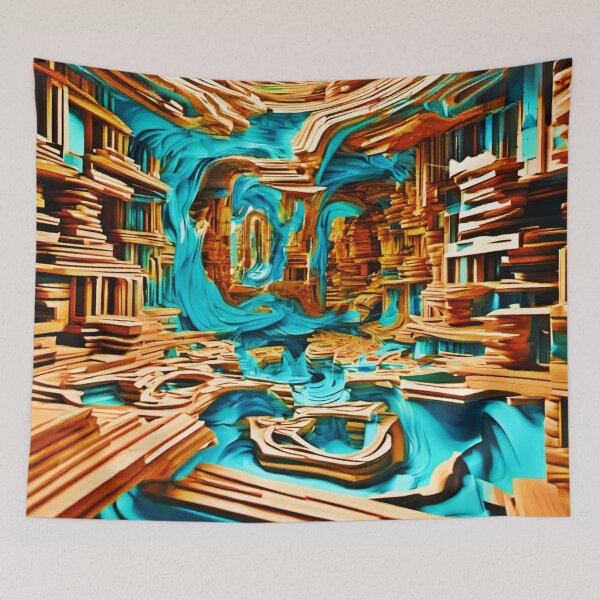 Item preview, Vivid Neon Dreams: Colorful 3D Hyper Surrealism designed and sold by Health And Fitness Posts e-Store.