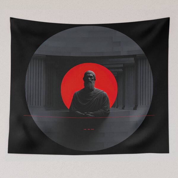 Item preview, Aristotle | Red minimalism designed and sold by ComicsFactory.