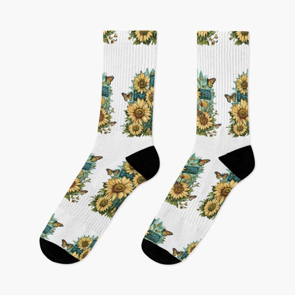 Item preview, Cross Sunflowers Butterflies Christian Choose joy   designed and sold by ArtFromBeyond.
