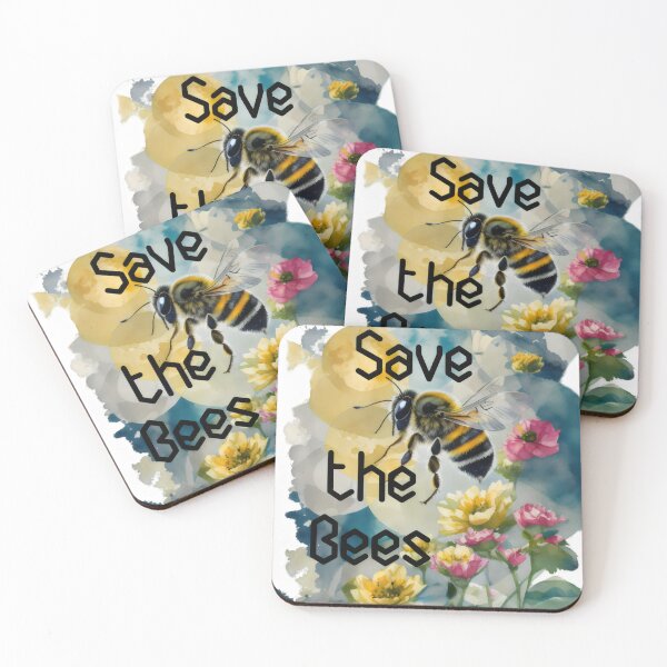 Item preview, Abstract Bee in Wildflowers: Save the Bees designed and sold by MillennialVibe.